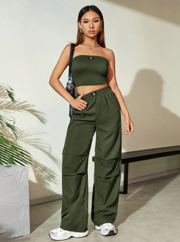 CONJUNTO SUDADERA MAS TOP VERDE